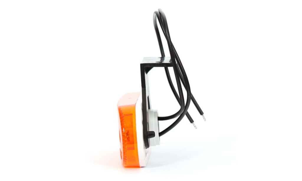 LED Position Light with Reflector & E-Mark 12-24V - Amber