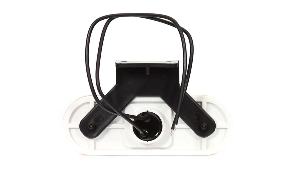 LED Position Light with Reflector & E-Mark 12-24V - Amber
