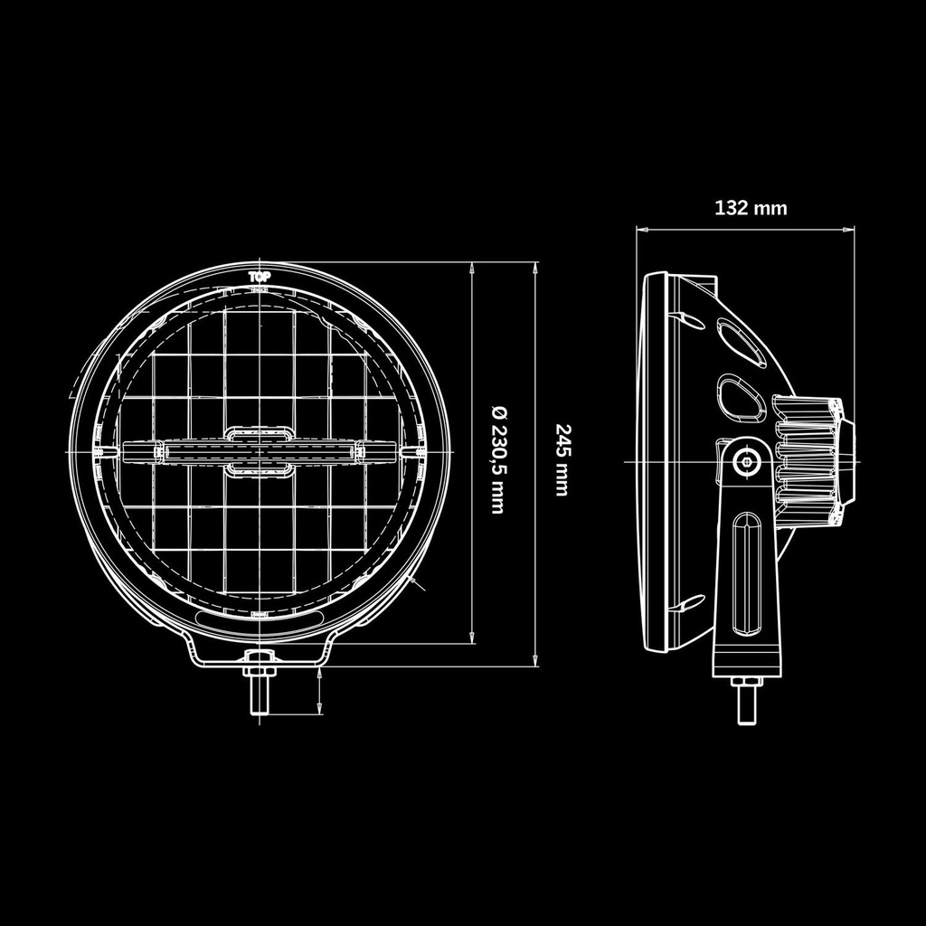 Ambassador Driving Light 9" LIMITED EDITION