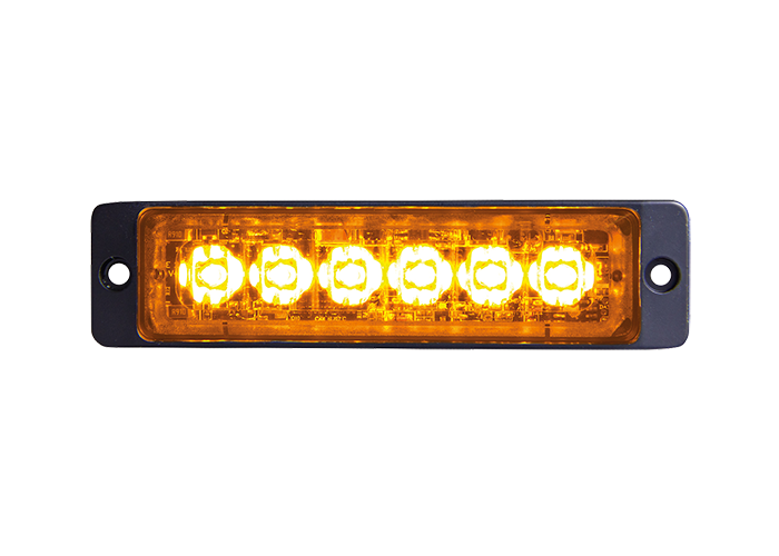 Strobe 6 LED amber 12/24V