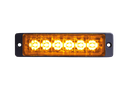 Strobe 6 LED amber 12/24V