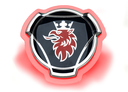 Illuminated Scania LED Emblem - Red