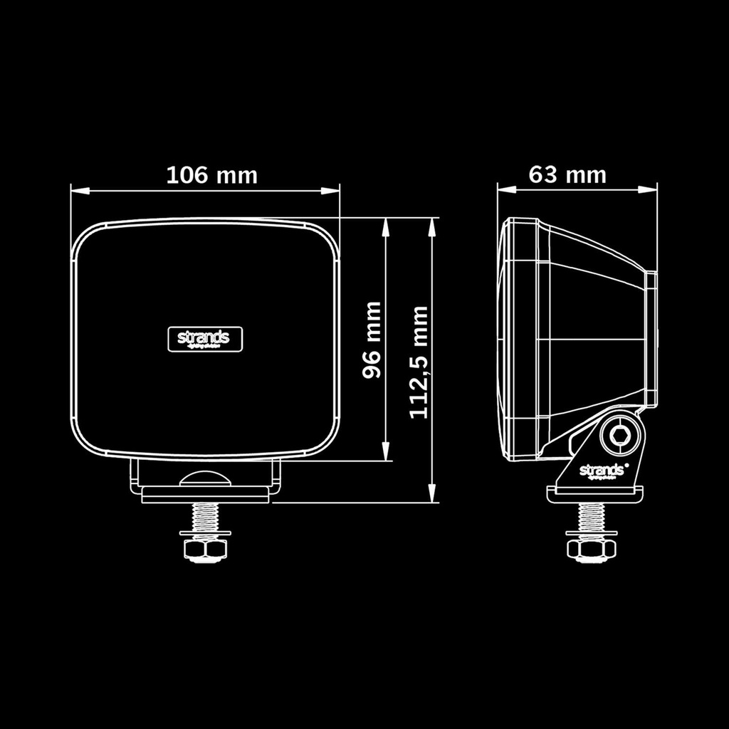 IZE LED OG Old School Work Light with Position Light
