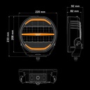 Nuuk D-Line 9" Driving Light
