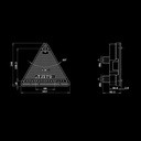 FREEDOM LEGACY 4 Function Tail Light with Reflex Fog Left Triangle