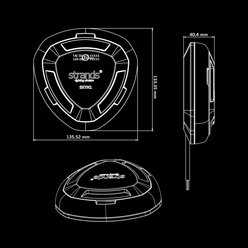 Skylord EXP Warning Light Beacon - Pole Mount