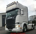 LoBar Aluminum Scania R Serie TYPE 2 Lage Bumper - 5 White & 2 Amber LED