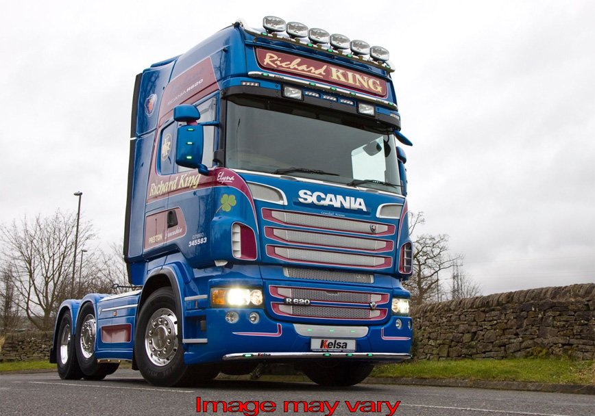 LoBar Aluminum Scania R type 2 LAGE BUMPER - 5 White LED