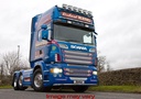 LoBar Aluminum Scania R type 2 LAGE BUMPER - 5 White LED