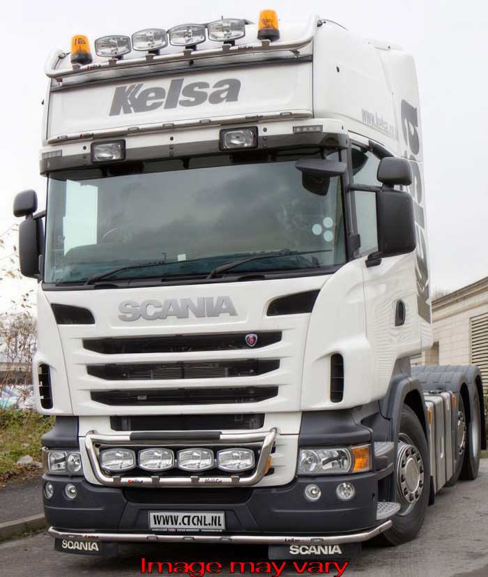 LoBar St. Steel Scania R Serie TYPE 2 Hoge Bumper - 7 Amber LED
