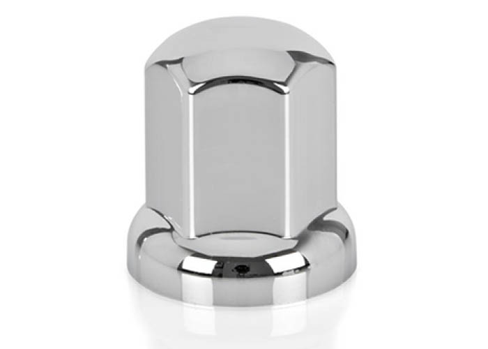 20-Pack Plastic Wheel Nut Covers Chrome | Ø33mm - 55mm High