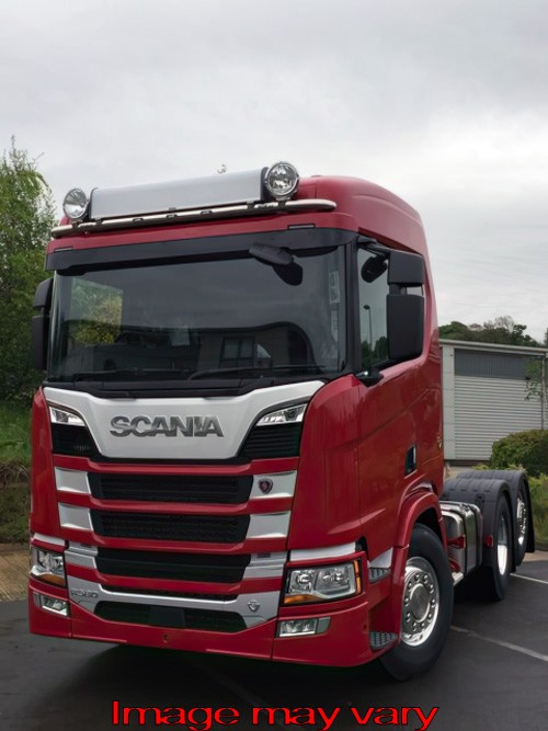 Stainless Steel HiBar for Scania R&S NextGen Normal Cab | Wide Visor Model