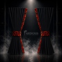 Nedking Side Curtains | Danish Red | 95cm