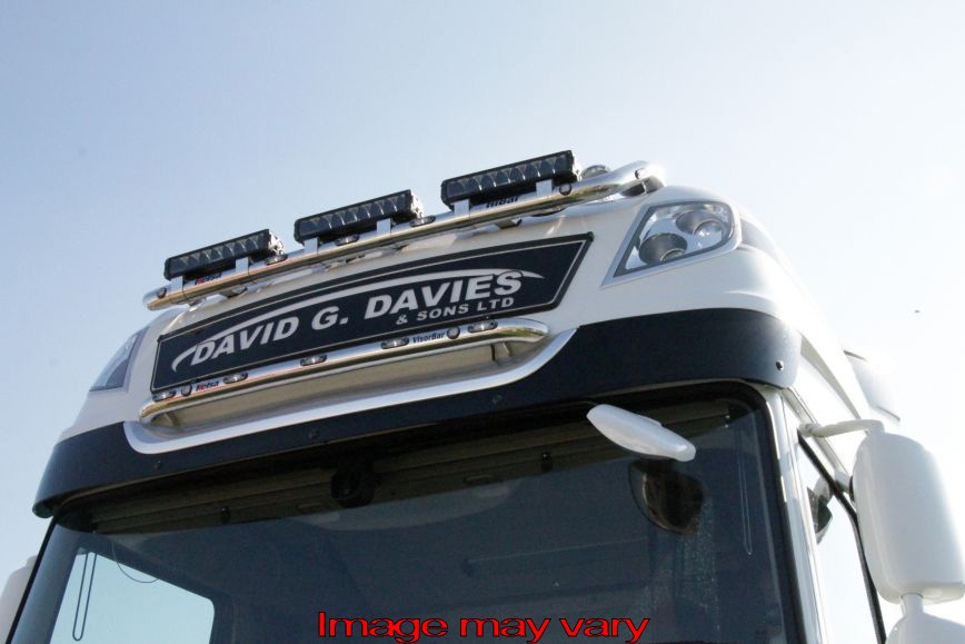 Aluminum VisorBar for DAF XF106 Facelift Super Space Cab | 5 Amber LEDs