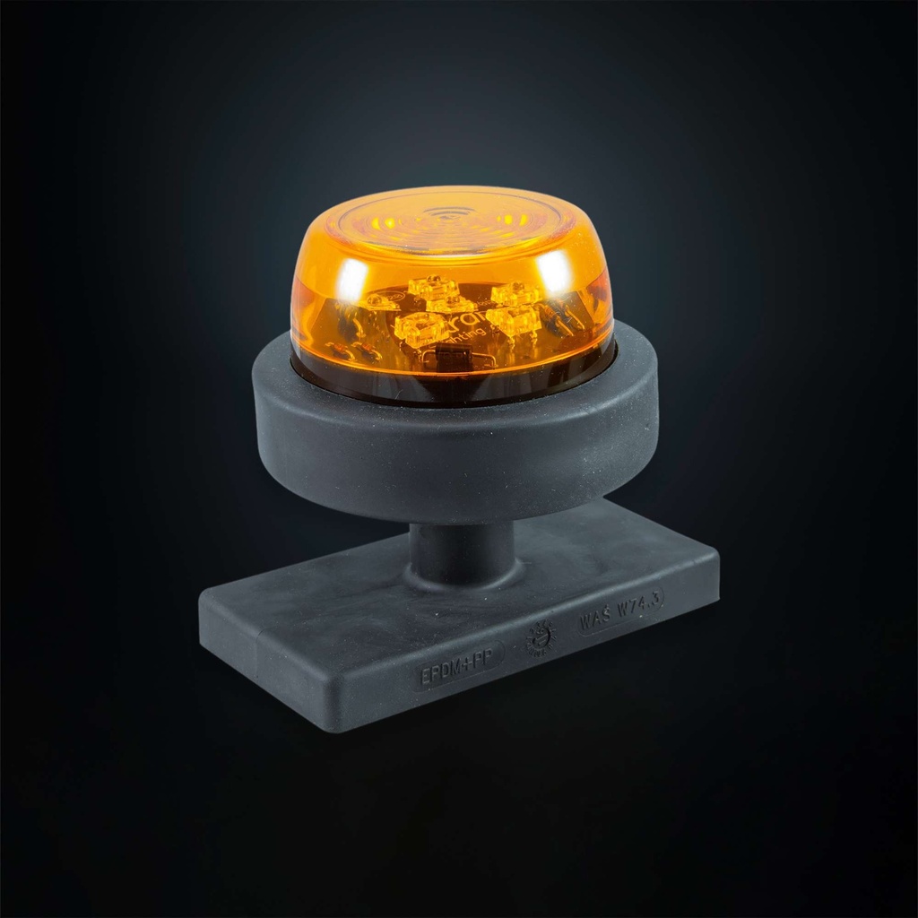 Complete rubber arm cone with side marker