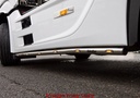 Stainless Steel SideBars for Mercedes Actros MP4 & MP5 | Wheelbase 3700mm | 5 Amber LEDs