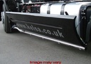 Stainless Steel Sidebars for Renault Magnum 2008+ | Wheelbase 4120mm | 6 Amber LEDs