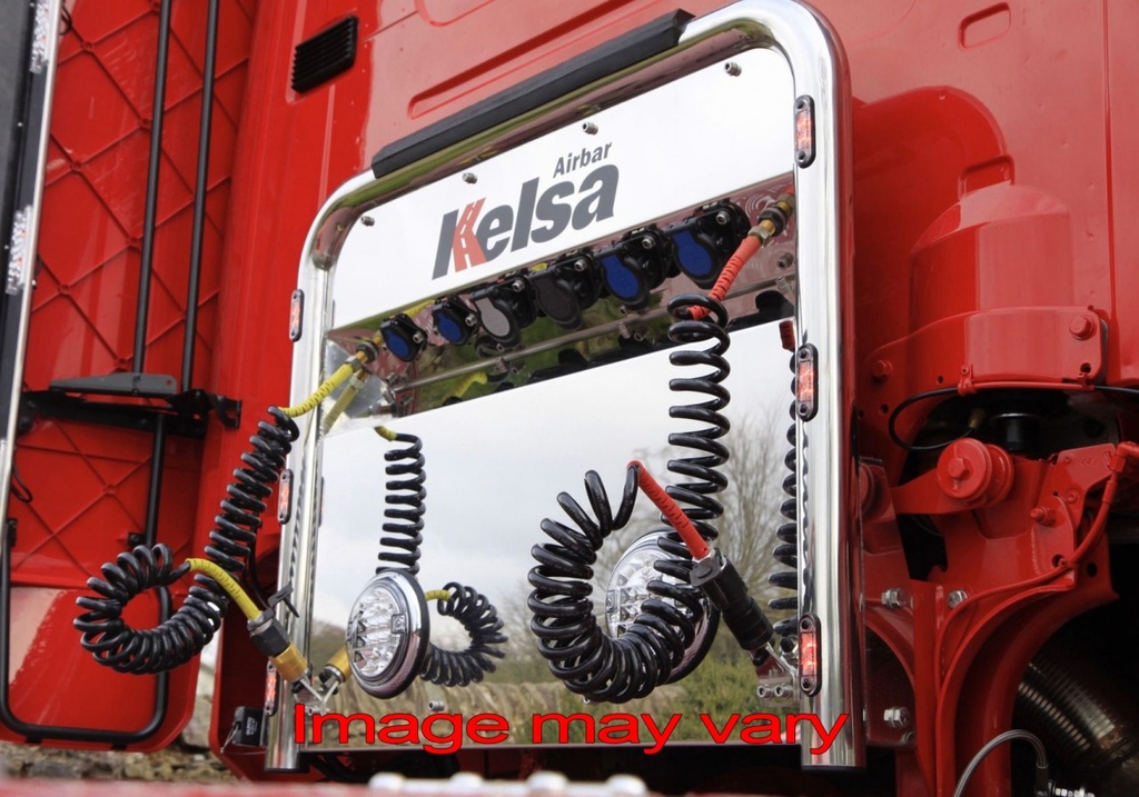 Aluminum AirBar for Scania P-G-R-T-Series | 6 Red LEDs