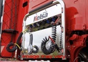 Aluminum AirBar for Scania P-G-R-T-Series | 6 Red LEDs