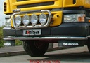 Aluminum LoBar for Scania R1 with Construction Bumper | 5 White LEDs