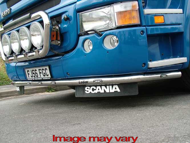 LoBar Aluminum Scania R1 High Bumper - 5 White & 2 Amber LEDs