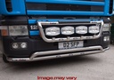 LoBar St. Steel Scania 4 Series with Plastic Bumper - 5 White LED