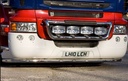 LoBar Edelstahl mit 5 weißen & 2 gelben LEDs - Scania R2 Serie, niedrige Stoßstange