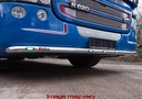 Stainless Steel LoBar for Scania R2 with Low Bumper | 5 Amber LEDs