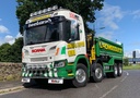 Stainless Steel LoBar for Scania R&S NextGen with High P40 Bumper | 7 Amber LEDs