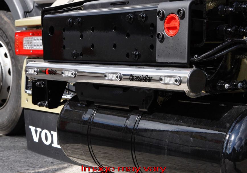 Stainless Steel ChassisBar for Volvo FH 4x2 & 6x2 2002+ | Rear Mounted Batteries