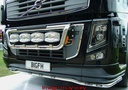 Stainless Steel LoBar for Volvo FH/FM2&3 | 7 Amber LEDs