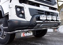 Stainless Steel LoBar for Volvo FMX II | 5 White & 2 Amber LEDs
