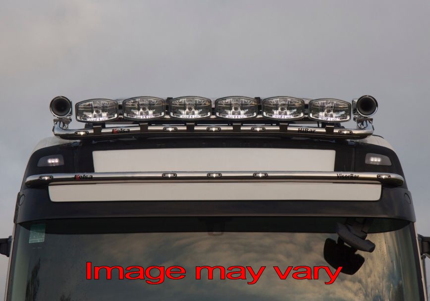 Aluminum VisorBar for Volvo FH4 Globe/Globe XL | 5 White LEDs