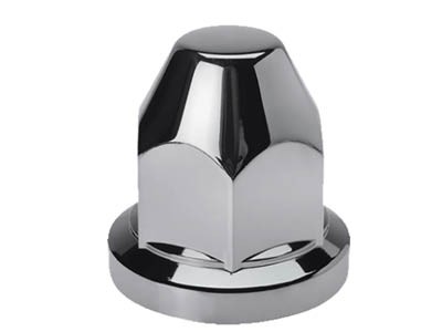 20-Pack Plastic Wheel Nut Covers Chrome | Ø33mm - 50mm High