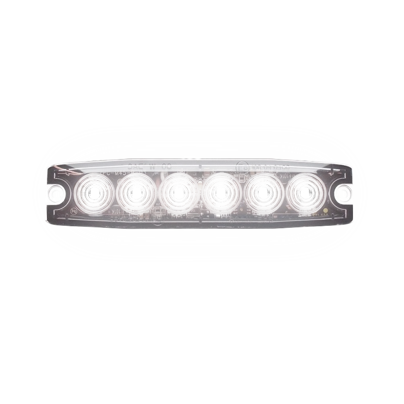 6-LED Ultra Thin Strobe Light - White