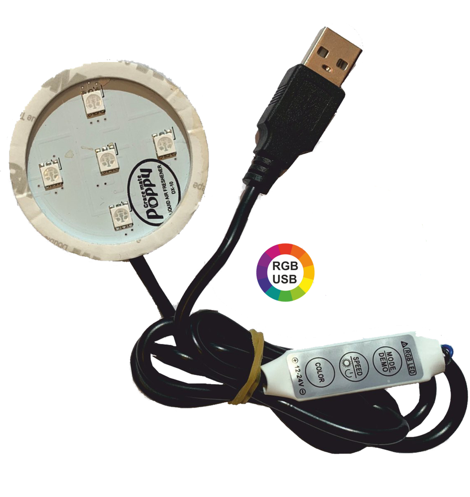Poppy LED Light Base RGB | USB-A Connection