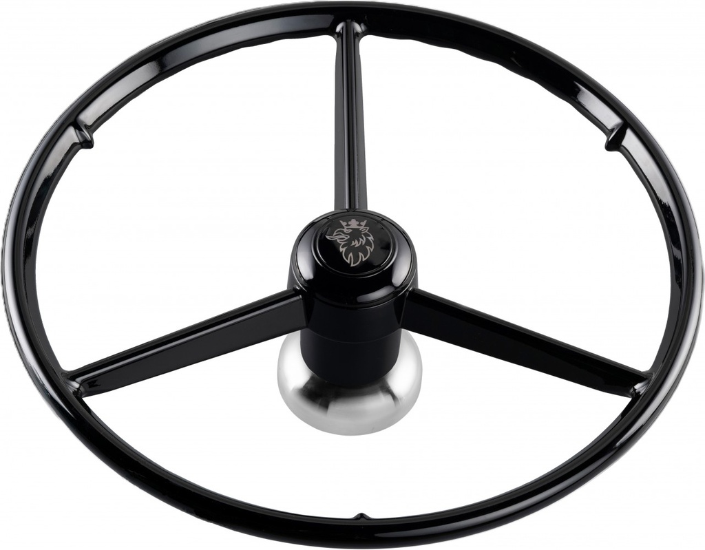 3-Spoke Steering Wheel for Scania R Series Steamline & NextGen | Black with Griffin Logo