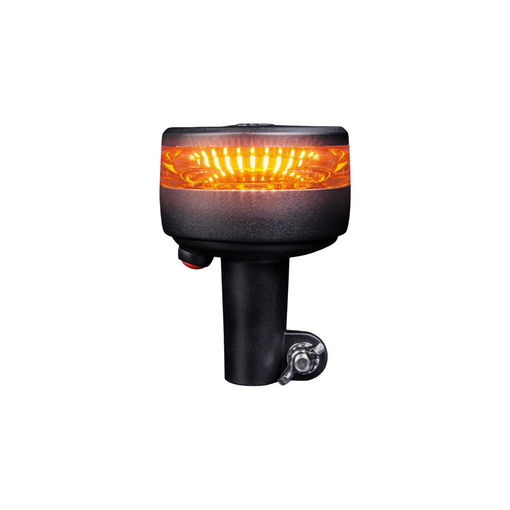 Cruise Light LED Beacon Warning Light with Amber Lens | Pole Mounting | Ø90mm
