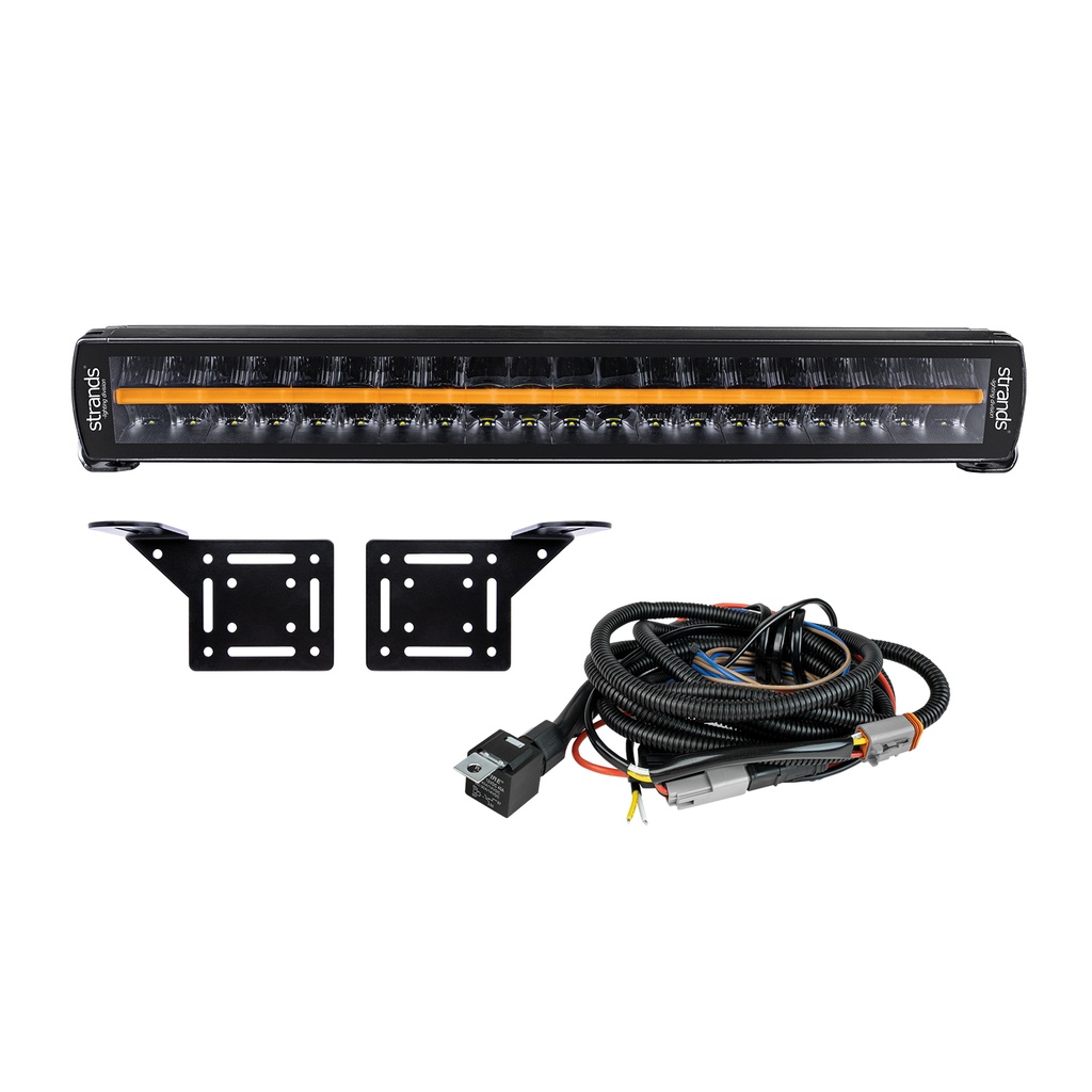 Siberia Double Row Curved LED Bar 22" + Mounting Kit
