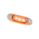 3-LED SLD Marker Light | Amber with Clear Lens 12-24V