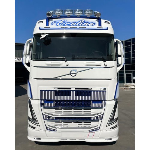 Bumper Spoiler for Volvo FH4/4B | 12cm Deeper | 5 Lightholes