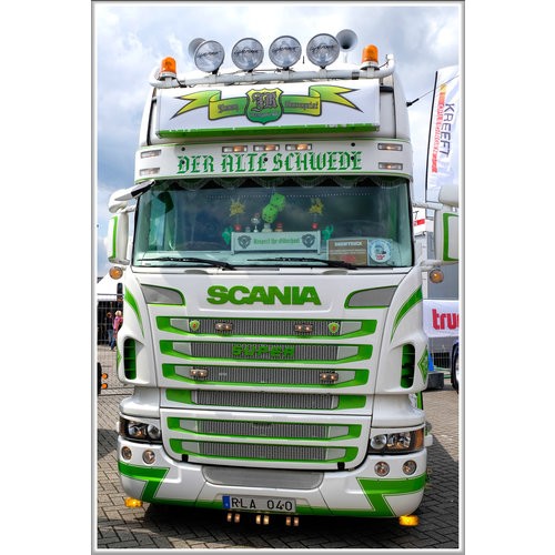 Sunvisor for Scania 4 Series Highline | Type 3D | 7 Lightholes