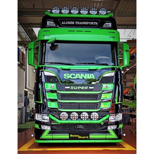 Sunvisor for Scania NextGen | Flat Bottom | 7 Lightholes