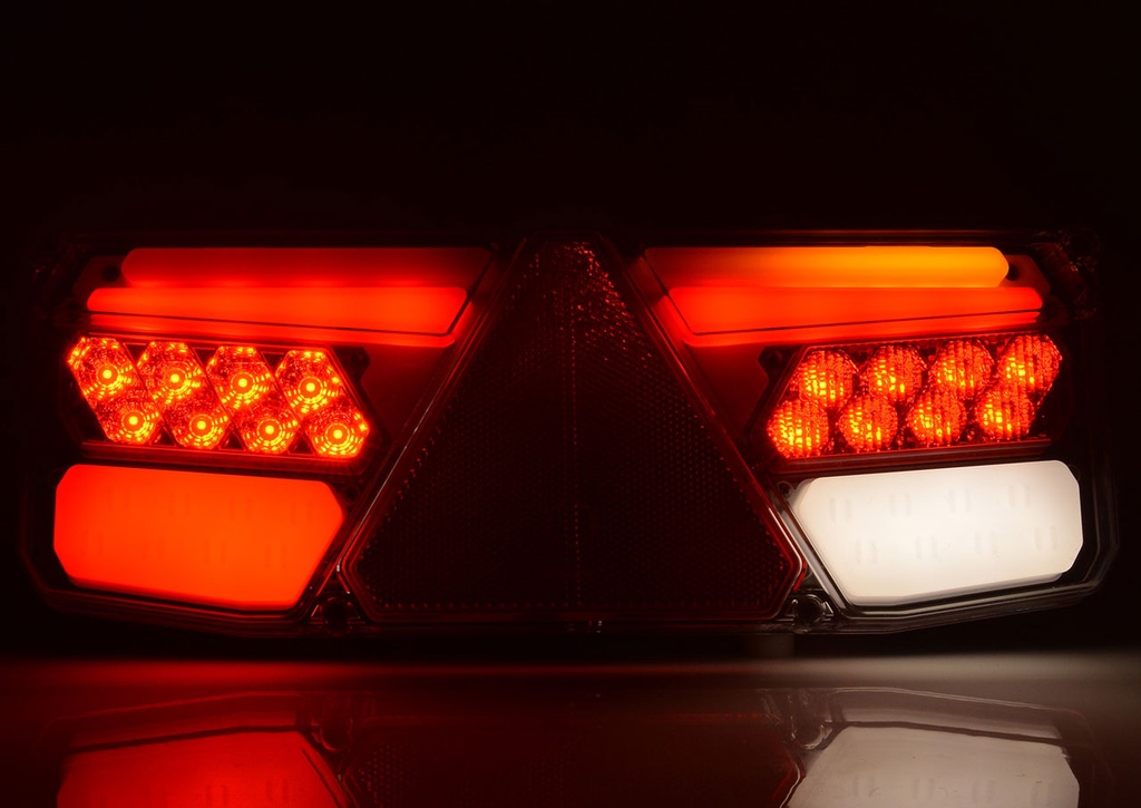 5-Chamber LED Taillight for Trailer 12-24V | Left