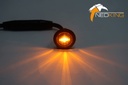 Amber LED Position Light Round 12/24V | Smoked Lens