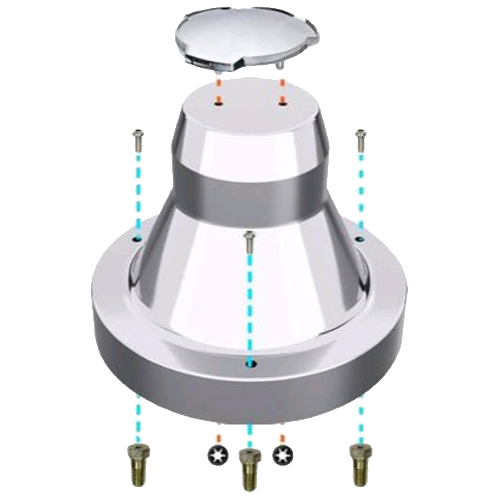 Stainless Steel Hub Pot 22.5" for Scania