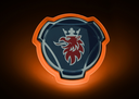 Illuminated Scania LED Emblem - Amber