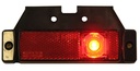 LED Side Marker + Mounting Base 12-24V - Red