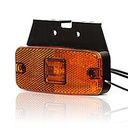 LED Side Marker Light 12-24V with Mounting Base - Amber