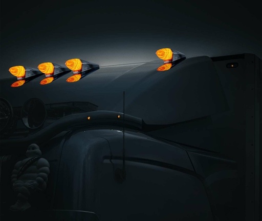 [5850426] IZE LED Black Bullet Torpedo Roof Marker Light